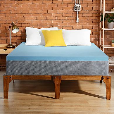 Continental Sleep, 2-inch Gel Memory Foam Mattress Topper.