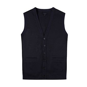 Gioberti Men's V-neck Button Down Knitted Cardigan Vest