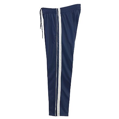 Gioberti Mens Track Running Sport Athletic Pants, Elastic Waist, Zip Bottom