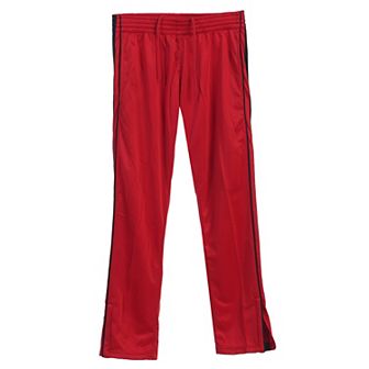 Gioberti Men's Track Running Sport Athletic Pants, Elastic Waist, Zip Bottom