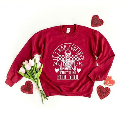 Valentine Feelings Skeleton Sweatshirt
