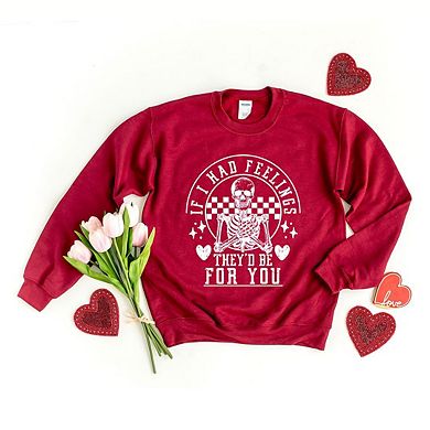 Simply Sage Market Valentine Feelings Skeleton Sweatshirt