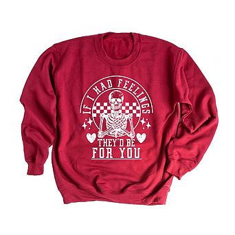 Simply Sage Market Valentine Feelings Skeleton Sweatshirt