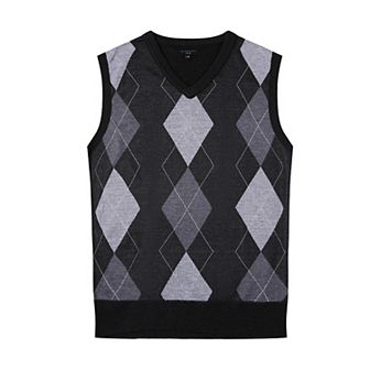 Gioberti Men's Super Soft Diamond Knitted Sleeveless Vest