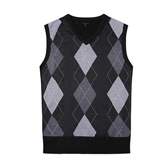 Gioberti Men's Super Soft Diamond Knitted Sleeveless Vest