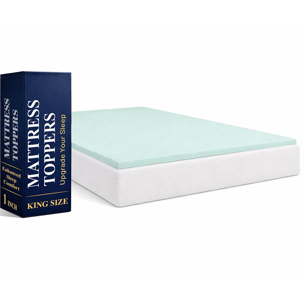 Continental Sleep, 1-inch Foam Mattress Topper, Breathable and ...