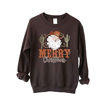 Cactus Western Santa Sweatshirt