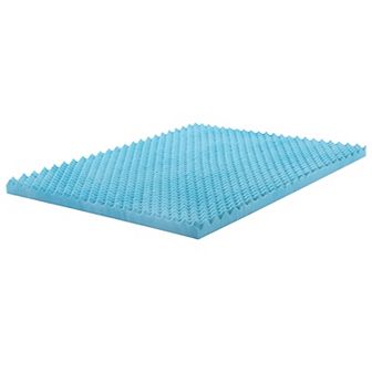 Continental Sleep, 2-inch Premium Convoluted Gel Memory Foam Toppers.