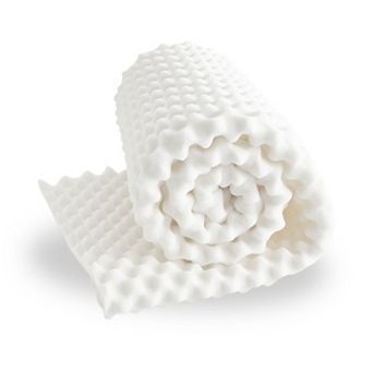 Continental Sleep, 2-inch Convoluted Foam Mattress Topper with Egg Shell Design, Breathable.