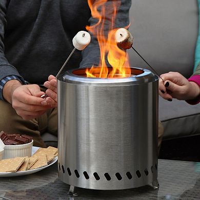 Stainless Steel Tabletop Smokeless Fire Pit - 9.5" Diameter