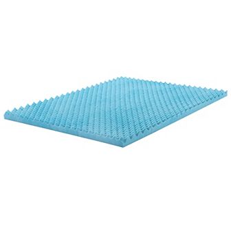 Continental Sleep, 1-inch Premium Convoluted Gel Memory Foam Toppers.