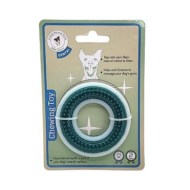 Durable Nylon/TPR Dental Dog Chew Ring 4" Diameter for Oral Care