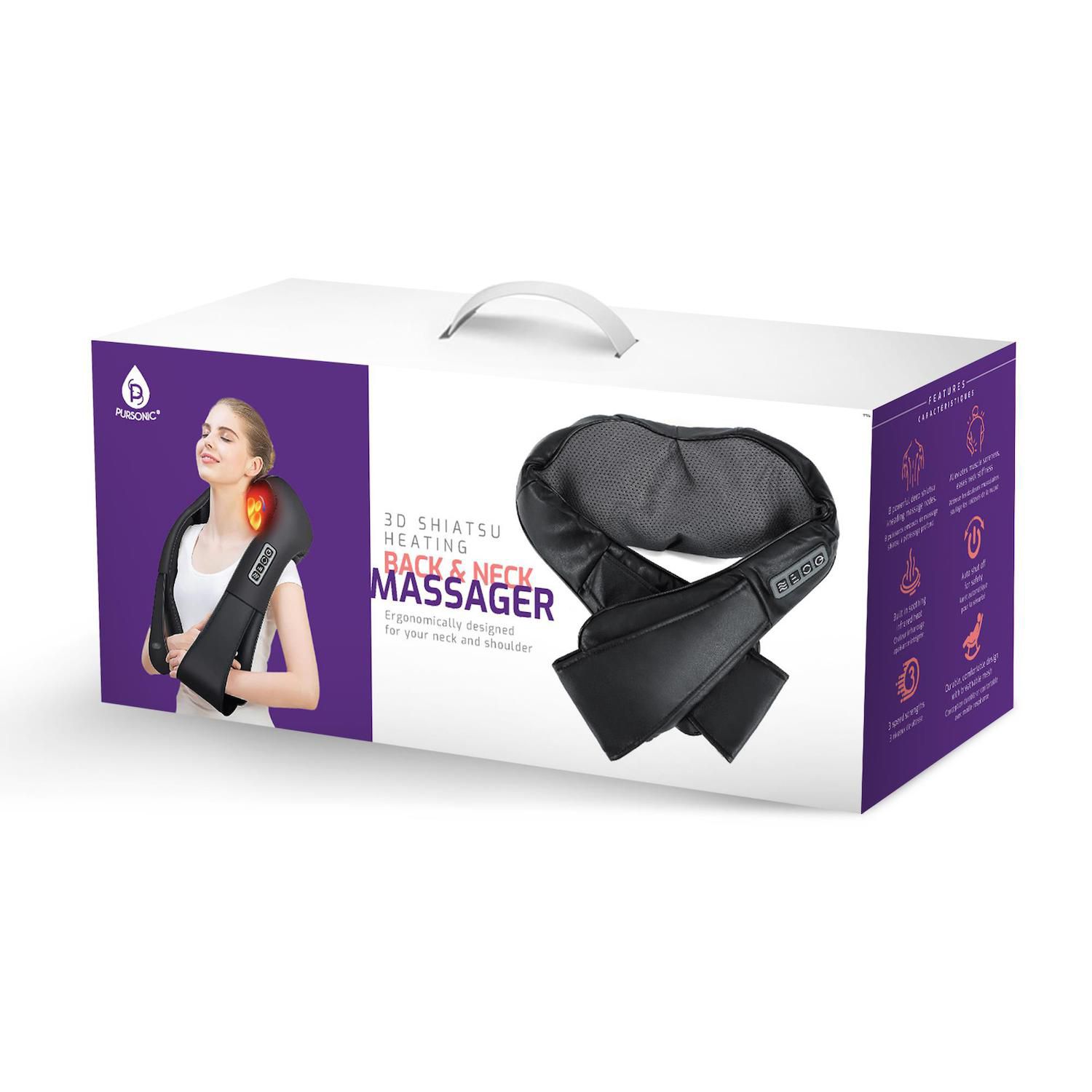 Pursonic Portable Handheld Vibrating Deep Tissue Neck Back Legs Shoulders  Massager : Target