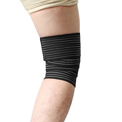 Hook Loop Closure Knee Support Wrap Bandage Sport Guard Brace Strap