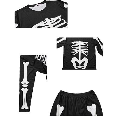 Womens Pajama Set Long Sleeve Family Matching Sleepwear Black Mens