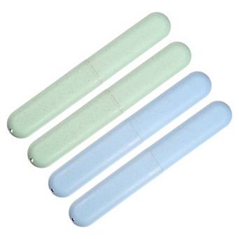 4 pc Toothbrush Holders Case For Travel 8.07"x1.22"x0.83"