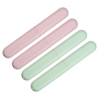 4 pc Toothbrush Holders Case For Travel 8.07"x1.22"x0.83"