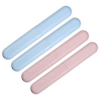 4 pc Toothbrush Holders Case For Travel 8.07"x1.22"x0.83"