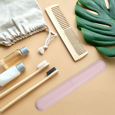 4pcs Traveling Toothbrush Holders Case For Travel 8.07"x1.22"x0.83"