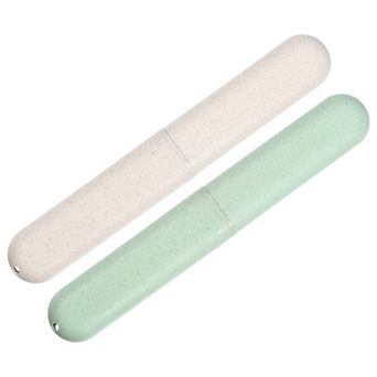 2 pc Toothbrush Holders Case For Travel 8.07"x1.22"x0.83"