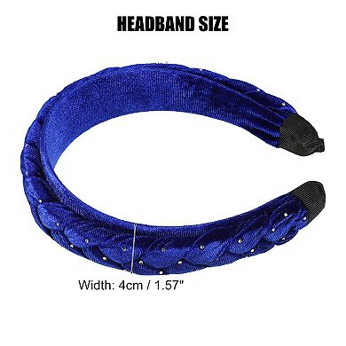 1 Pcs Velvet Twist Braid Headband Fashion Hairband For Woman Non Slip