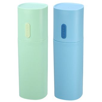 2 pc Toothbrush Travel Case Lightweight For Travel 7.68"x2.36"