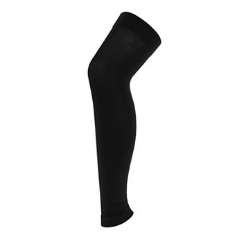 Black XL Size Sport Elastic Leg Knee Long Sleeve Support Protector Brace Guard