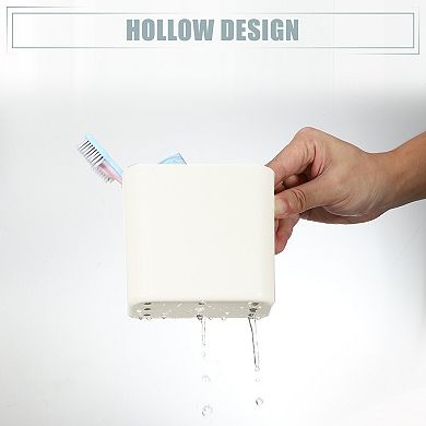 Wall Mount Toothbrush Holder Stand For Bathroom For Toothbrush Toothpaste