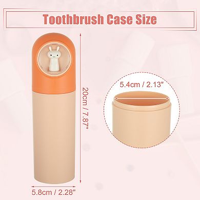 Lightweight Toothbrush Holder Case Plastic For Travel 7.87"x2.28"