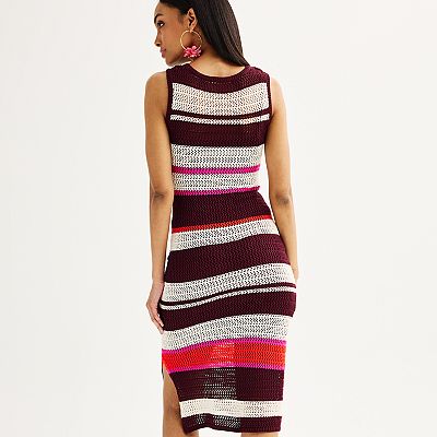 nine west crochet dress Women's Nine West Crochet Tiered Dress