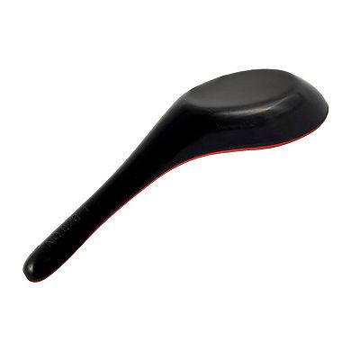 Kitchen Restaurant Tableware Plastic Soup Porridge Rice Spoon Flatware 6 Pcs