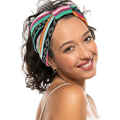 4pcs Yoga Hair Scarfs Bohemia Head Wraps 5.31inch Wide Multicolor For Women