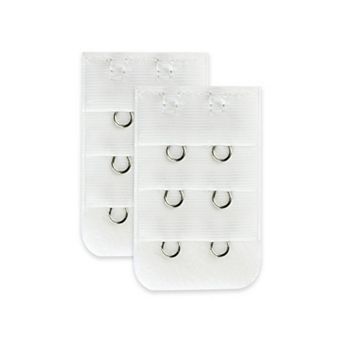 Lady 3 X 2 Hooks Brassiere Bra Strapless Extension Strap Extender, 2 pc