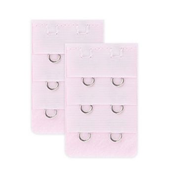 Lady 3 x 2 Hooks Brassiere Bra Strapless Extension Strap Extender, 2 pc