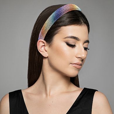 1 Pcs Simplicity Rhinestone Wide-brimmed Headband Assorted Color 5.59"x0.87"
