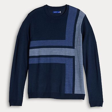 Men's Apt. 9® Merino Pattern Crewneck Sweater