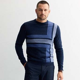 Men's Apt. 9® Merino Pattern Crewneck Sweater
