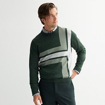Men's Apt. 9® Merino Pattern Crewneck Sweater