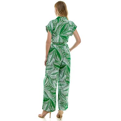 Women's Luxology Tie-Waist Front Pocket Jumpsuit