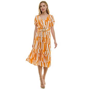 Women's Luxology Belted Midi Dress