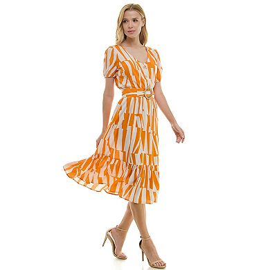 Women's Luxology Belted Midi Dress