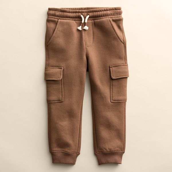 Baby & Toddler Little Co. by Lauren Conrad Cargo Fleece Joggers - Cocoa Brown (NEWBORN)