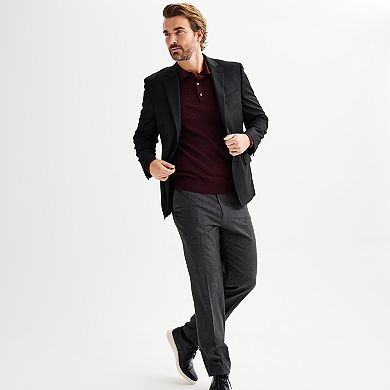 Men's Apt. 9® Merino Blend Textured Sweater Polo