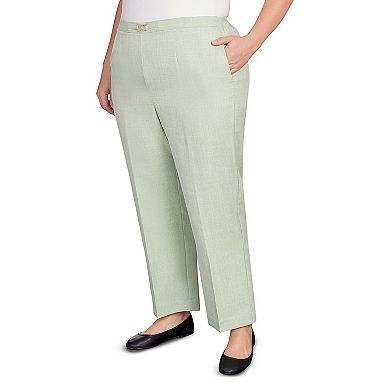 Plus Size Alfred Dunner Buckled Flat Front Pants