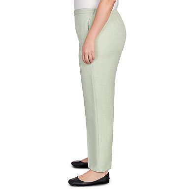 Plus Size Alfred Dunner Buckled Flat Front Pants