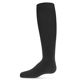 Little Kids Thin Ribbed Girls Cotton Blend Knee High Sock