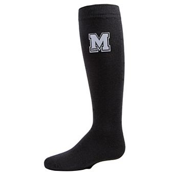 Varsity Knee High Cotton Blend Girls Socks