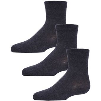 Unisex Cotton Blend Mid-Cut Socks 3-Pack