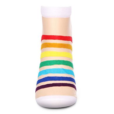 See The Rainbow Sheer Cotton Blend Low-Cut Sock