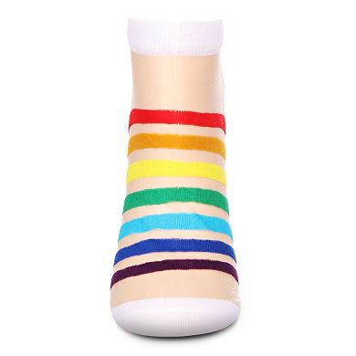 See The Rainbow Sheer Cotton Blend Low-Cut Sock